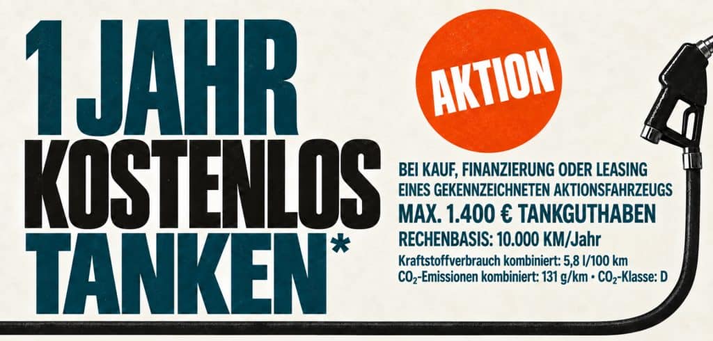 1 Jahr kostenlos tanken